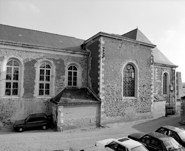 Elévation ouest de la chapelle, partie sud.