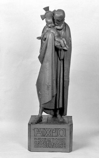 Statue : saint Joseph et l'Enfant Jésus