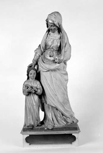 Statue-reliquaire : Education de la Vierge