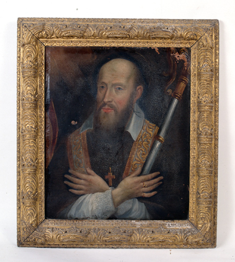 Cadre du tableau de saint François de Sales