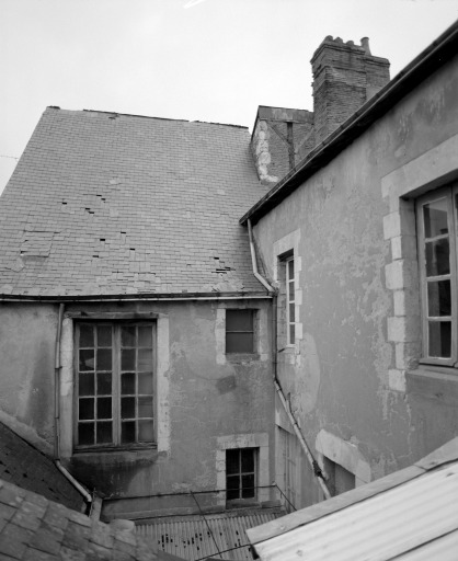 Elévation nord de la pièce à l'étage carré, au 6 rue du Marché-au-Blé.