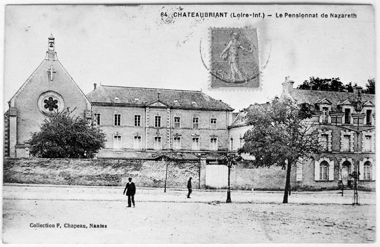 Collège 20 boulevard Victor-Hugo, élévation antérieure.