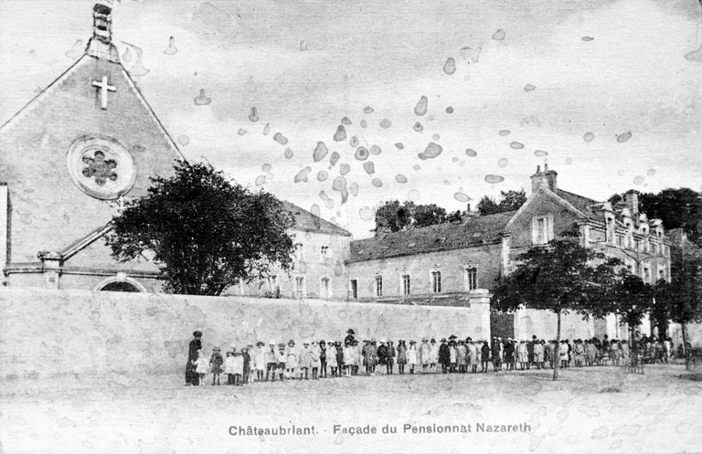 Collège 20 boulevard Victor-Hugo, 'façade du Pensionnat Nazareth'.