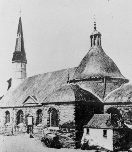 Ancienne église, élévation sud.