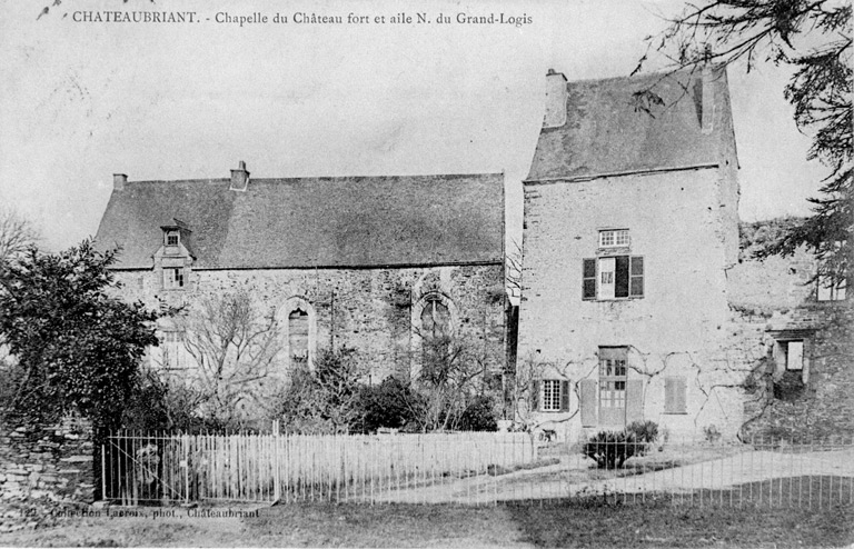 'Chapelle et aile nord du grand logis'.