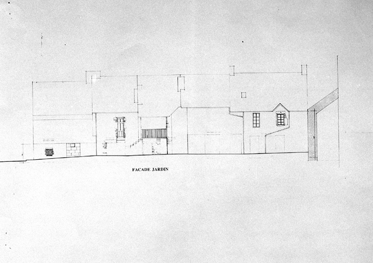 2-10 rue de Rigale, élévation postérieure.