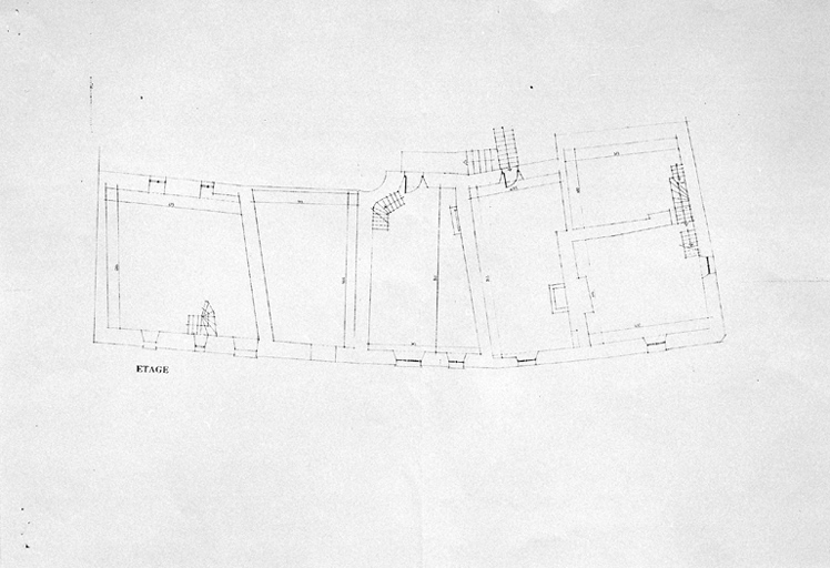 2-10 rue de Rigale, plan de l'étage carré.