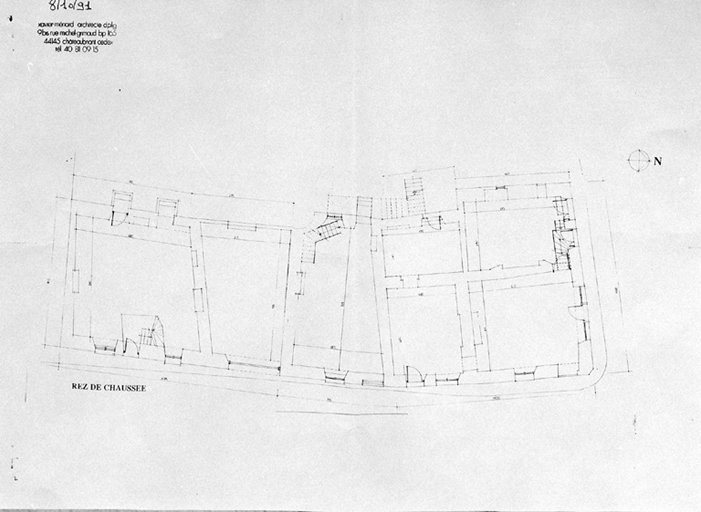 2-10 rue de Rigale, plan du rez-de-chaussée.