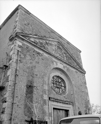 Pignon occidental de l'église.