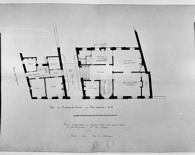 'Plan du rez-de-chaussée', [par Bouchet, 1858]