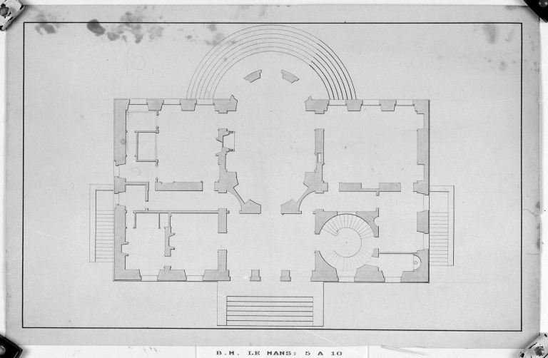 Plan du rez-de-chaussée.