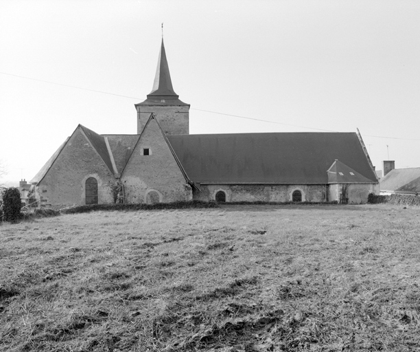 Elévation nord de l'église.