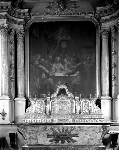 Tableau du retable de la chapelle du Sacré-Coeur : la Cène