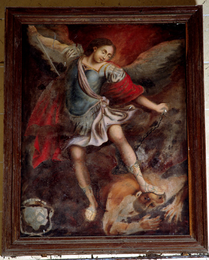 Tableau : saint Michel terrassant le démon