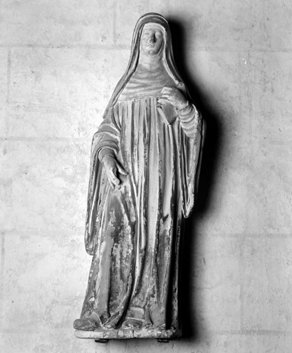 Statue : sainte Scholastique