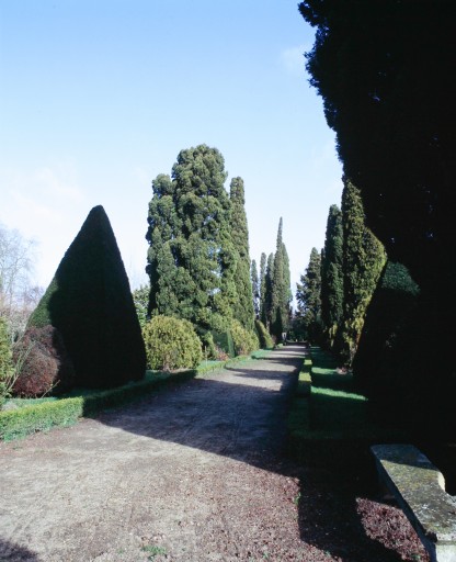 Jardin : allée de côté.