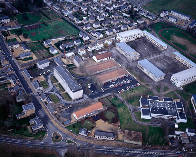 Vue aérienne depuis le nord.