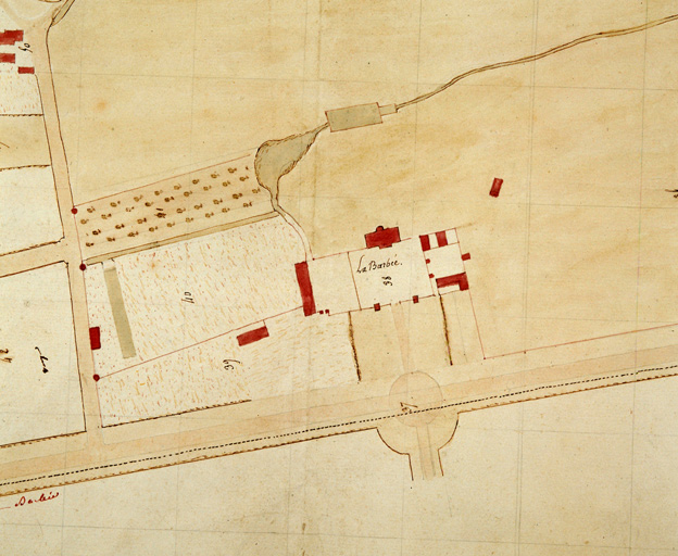 Plan du bois de la Barbée, extrait du 'plan des contributions foncières', section 6, n° 6 (la Barbée), [s. n., 1792]