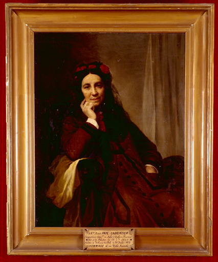 Tableau : portrait de Marie Pape-Carpentier