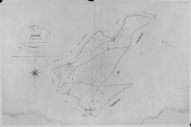 'Plan parcellaire de la commune de Fontenay ', 1812. Section B de Jéricho, 1ère division au 1/2500e.