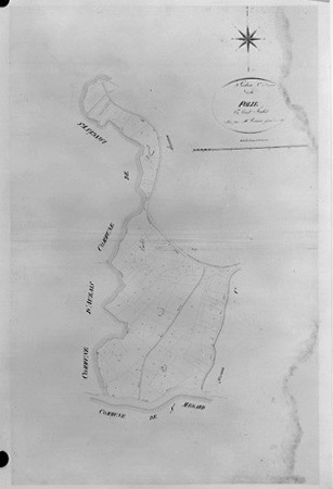 'Plan parcellaire de la commune de Fontenay ', 1812. Section C de la Folie, 1ère division au 1/2500e.