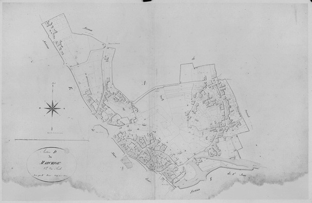 'Plan parcellaire de la commune de Fontenay ', 1812. Section D du Marchiou, au 1/1250e.