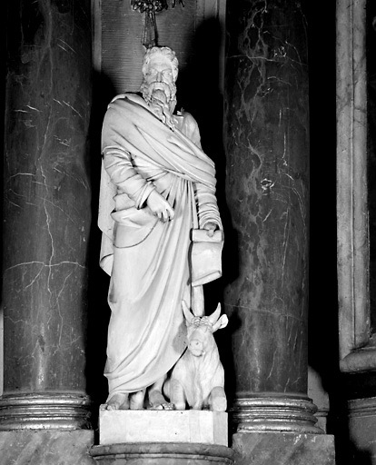 Statue de saint Luc.