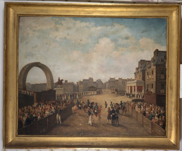 Tableau : cérémonie sur le Pont-Neuf