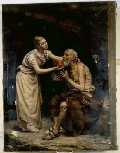 Tableau : Oedipe et Antigone