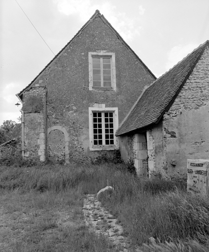 Elévation est de l'ancienne église.