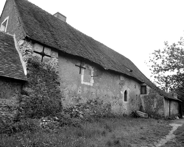 Elévation nord de l'ancienne église.