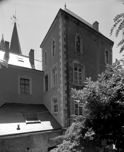 Elévation postérieure du logis, partie gauche.