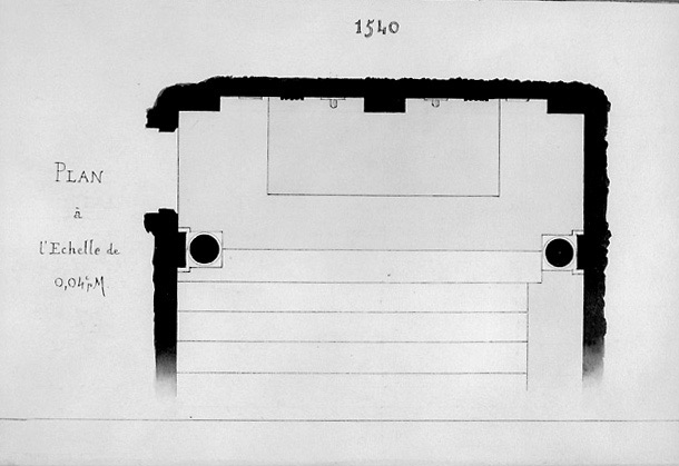 Plan au 1/25e par H. Déverin, en 1891.