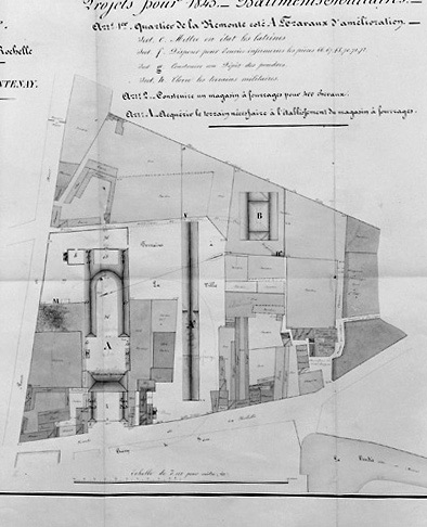 Détail du document précédent (document signé et daté A. Potel, capitaine de génie en chef, le 22 février 1844).