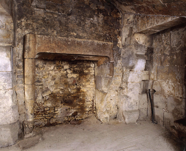 Cheminée de la salle au rez-de-chaussée du second logis.