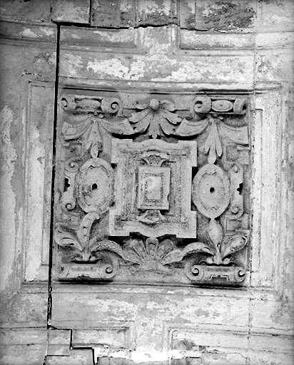 Cartouche de la voûte du couloir d'entrée.