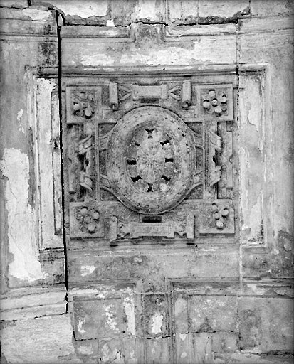 Cartouche de la voûte du couloir d'entrée.