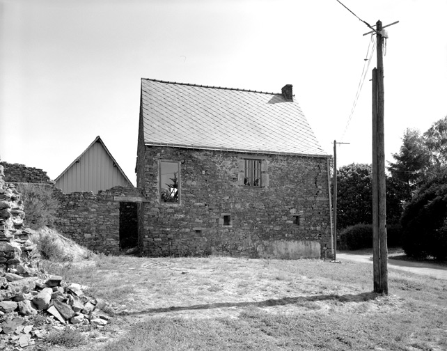 Elévation postérieure du logis.