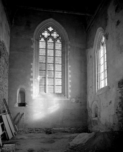 Chapelle, vue intérieure vers le mur oriental.