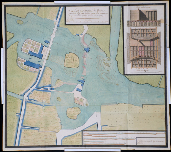 Plan des chaussées de La Flèche.