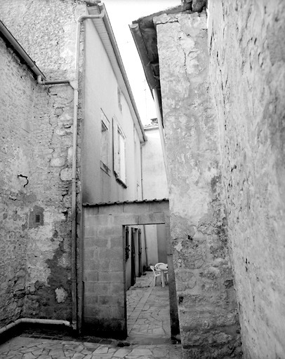 Vue d'ensemble de la façade arrière des 3 et 5, rue des Tanneurs.