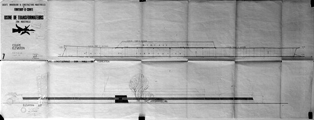 Coupe et élévation au 1/100e.