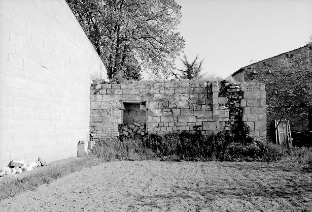 Vestige du choeur de la chapelle, détruit vers 1989.
