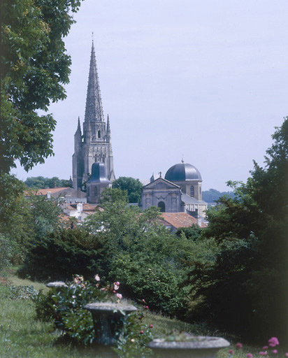 Le carmel et le clocher de Notre-Dame, vus du château de Terre-Neuve.