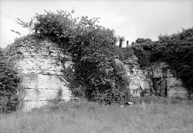 Vue des carrières de Gaillardon.