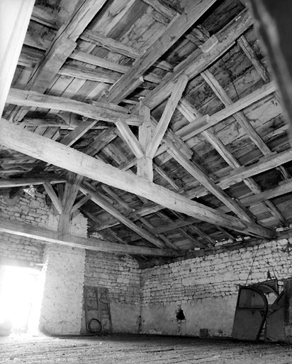 Charpente de la partie sud-ouest du logis.