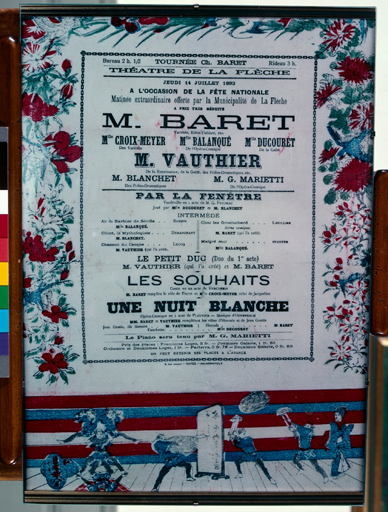 Affiche pour un spectacle, 1892.