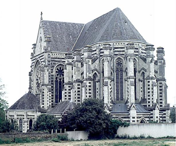 Vue d'ensemble du chevet.
