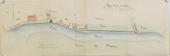 Plan des abords du Chail, n.s., n.d. [milieu XIXe siècle], au /500e. AD Vendée Fi S 500/4.