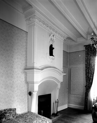 Salle-à-manger : vue d'ensemble de la cheminée
